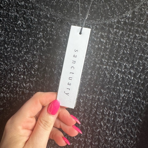 Sanctuary Black Crew Neck Super Soft Sweater Womens XS - Picture 7 of 8